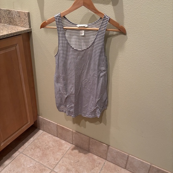 H and M Striped Black and White Women's Tank Top - Picture 2 of 8